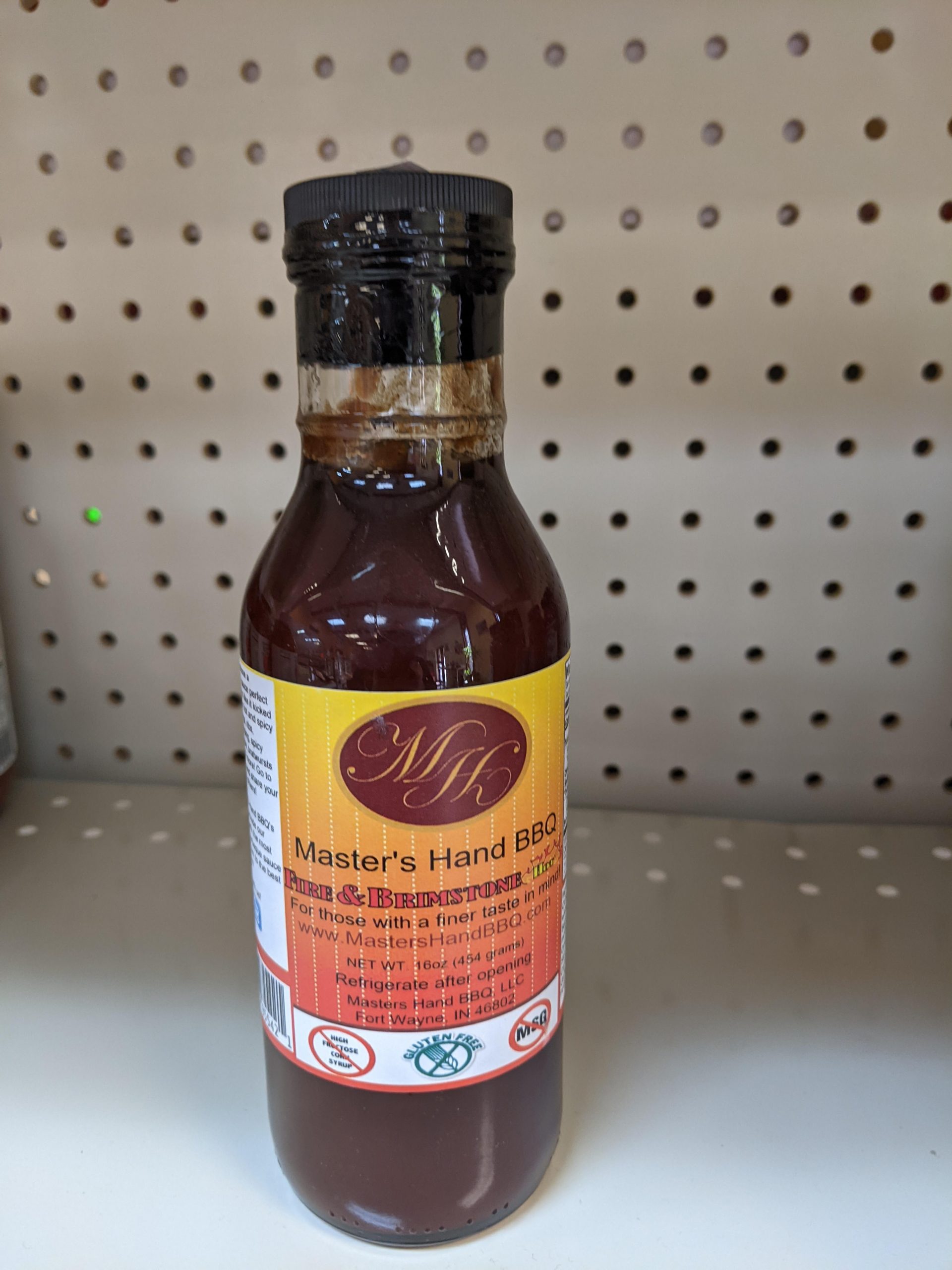 masters hand bbq sauce fire and brimstone